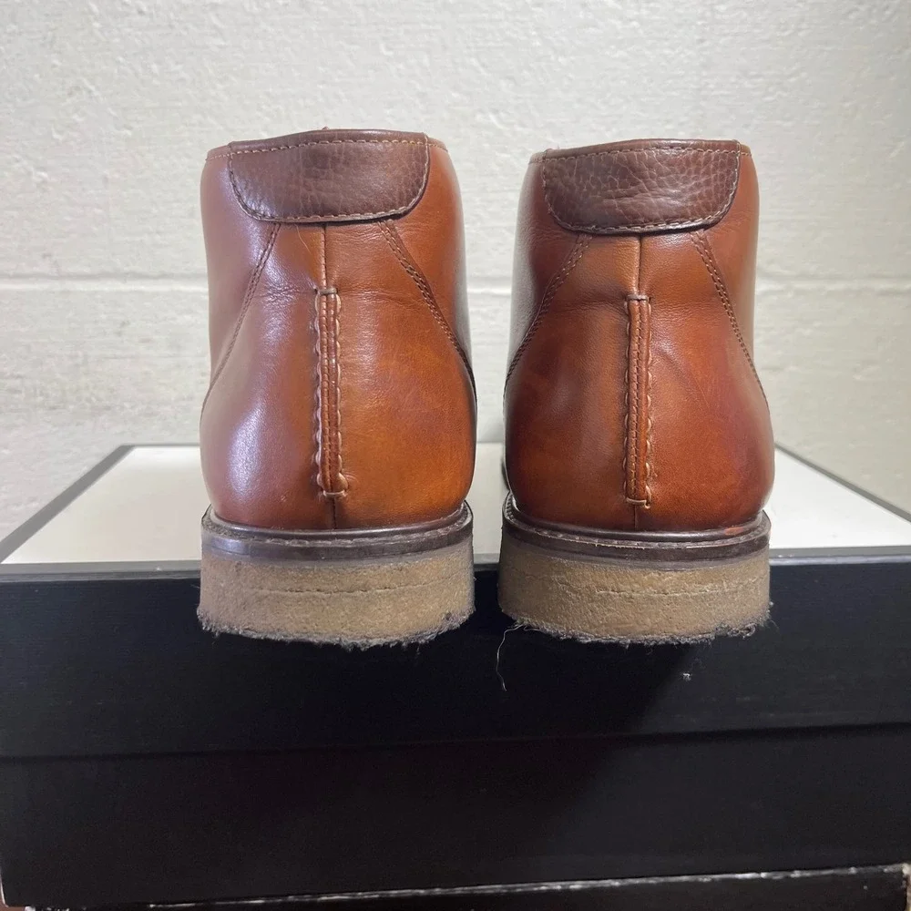 Johnston‎ & Murphy 25-2022 Copeland Brown Leather Chukka Ankle Boots Men's 9 M